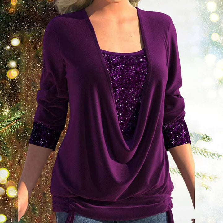 Trendy Damska Bluzka – Elin-Fioletowy-S-Trend Polska