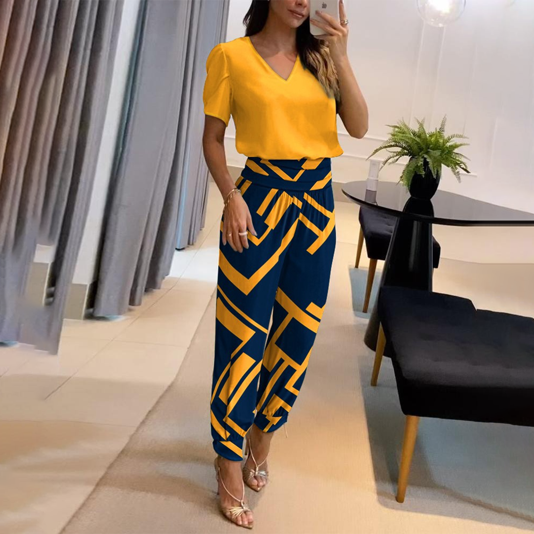 Trendy Damska Stylizacja - Viviana-Żółty-S-Trend Polska