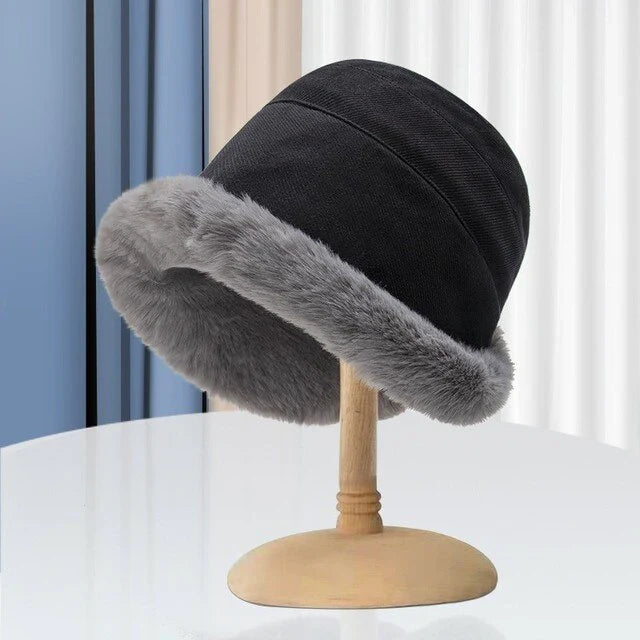 Trendy Damska Zimowa Czapka - FrostChic-Czarny-Trend Polska