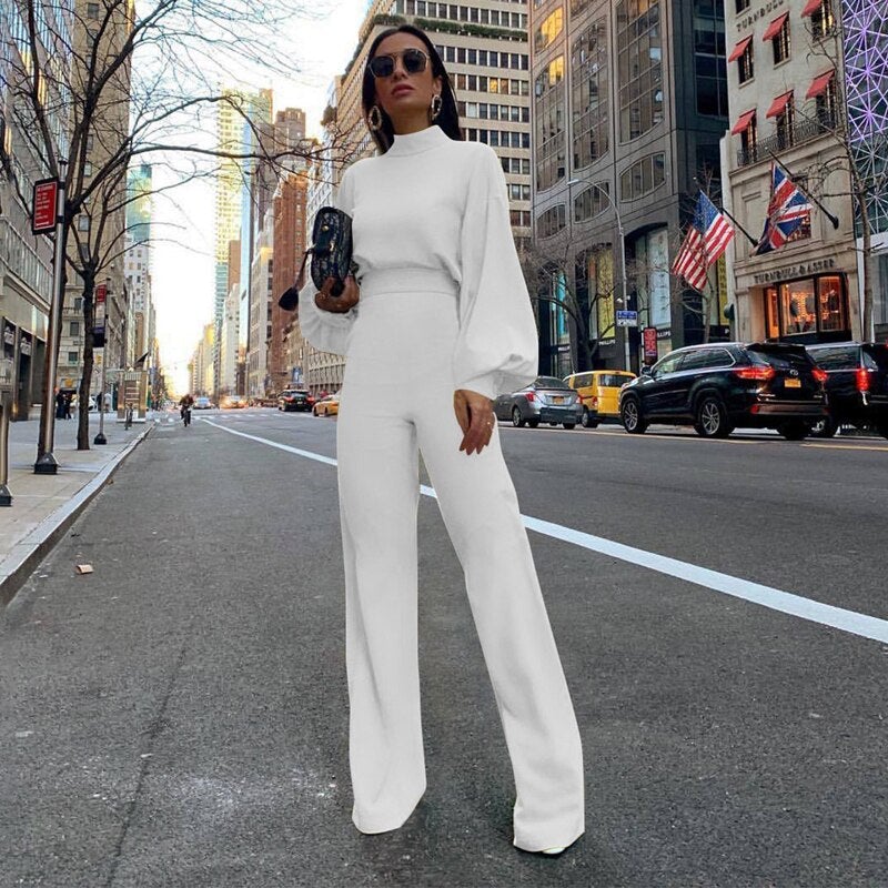 Trendy Damski Jumpsuit - Evelyn-Biały-S-Trend Polska
