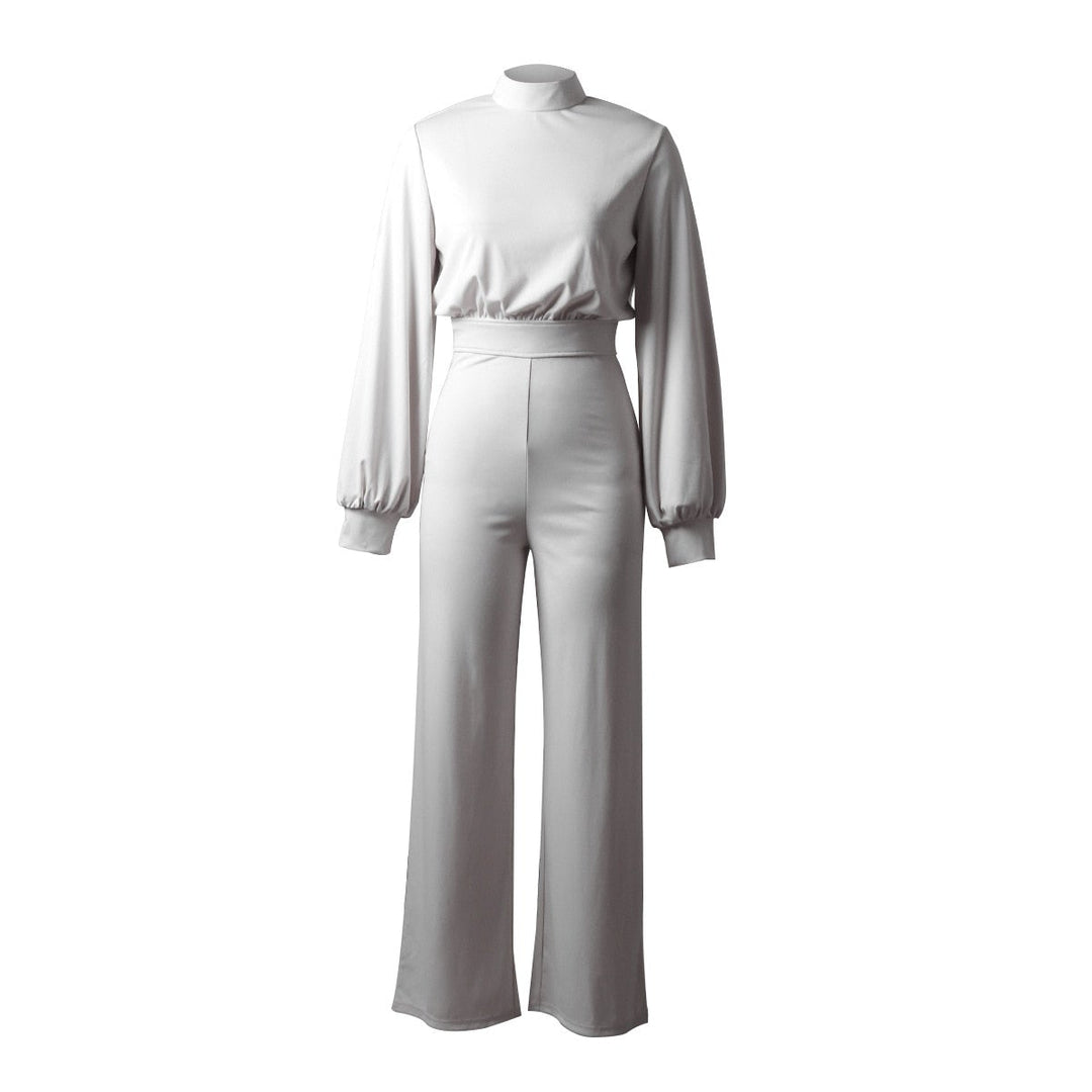 Trendy Damski Jumpsuit - Evelyn-Biały-S-Trend Polska