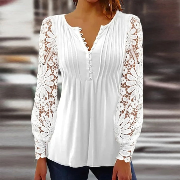 Trendy Damski Longsleeve w Jednolitym Kolorze - AutumnGrace-S-Trend Polska