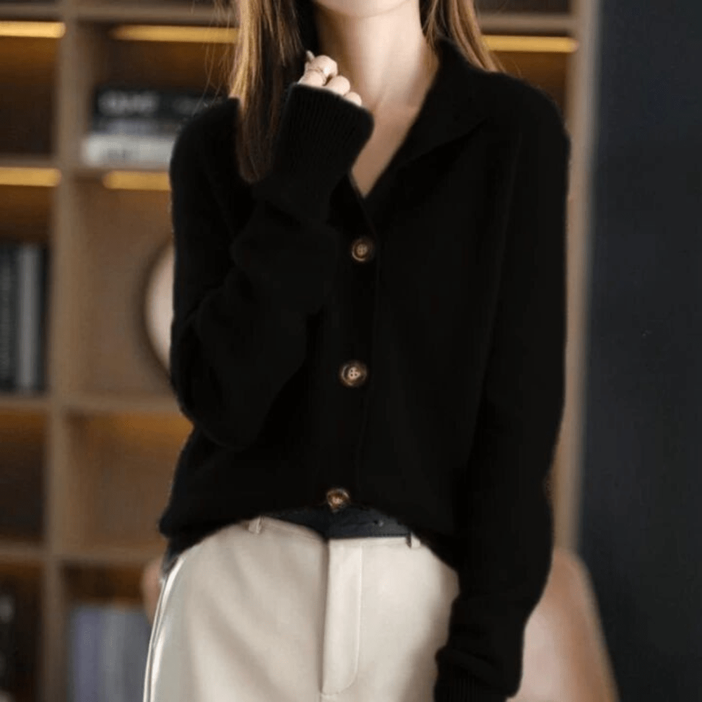 Trendy Damski Sweter - Livia-Czarny-XS-Trend Polska