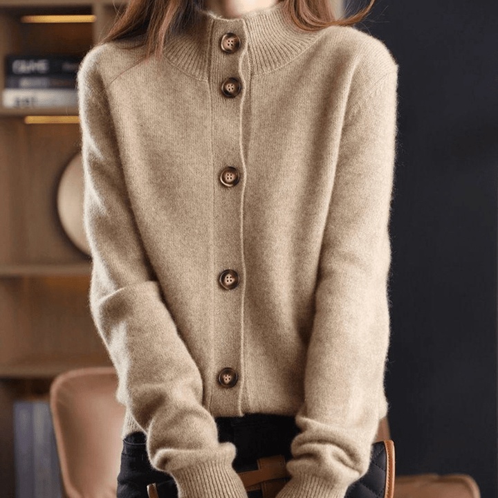 Trendy Damski Sweter - Livia-Beżowy-XS-Trend Polska