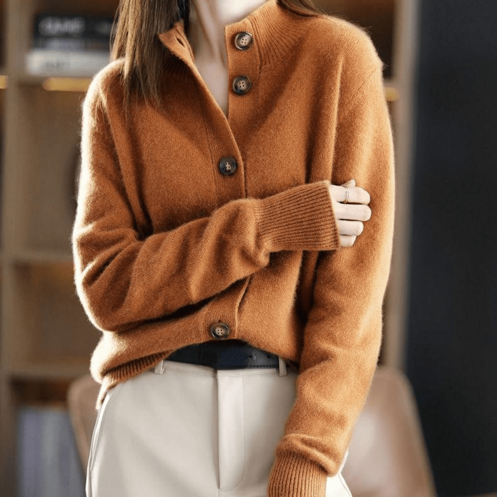 Trendy Damski Sweter - Livia-Beżowy-XS-Trend Polska