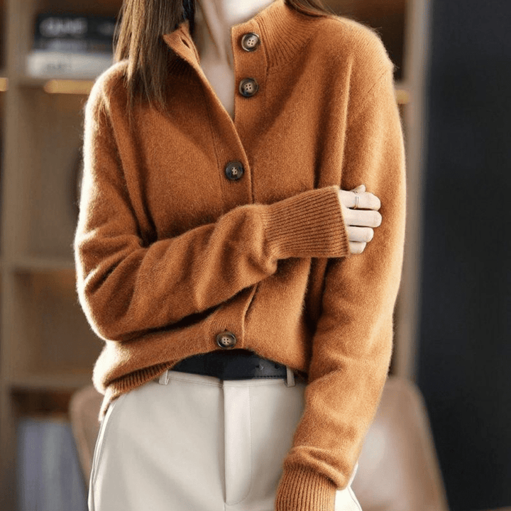 Trendy Damski Sweter - Livia-Beżowy-XS-Trend Polska