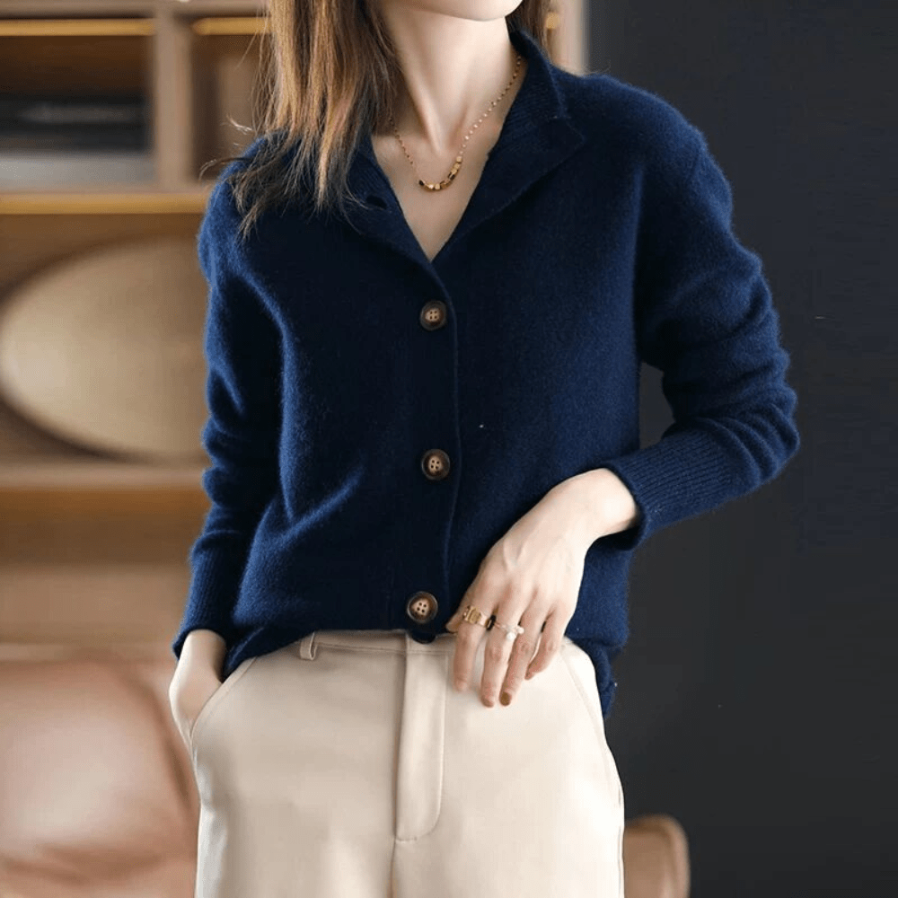Trendy Damski Sweter - Livia-Beżowy-XS-Trend Polska