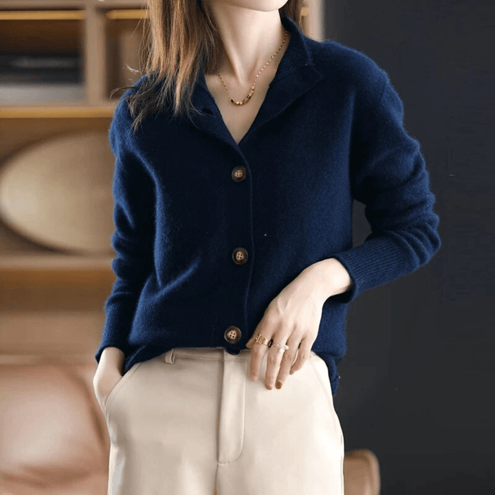 Trendy Damski Sweter - Livia-Beżowy-XS-Trend Polska