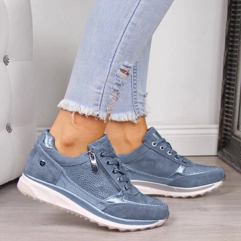 Trendy Damskie Buty Sportowe - Aria-Niebieski-35-Trend Polska