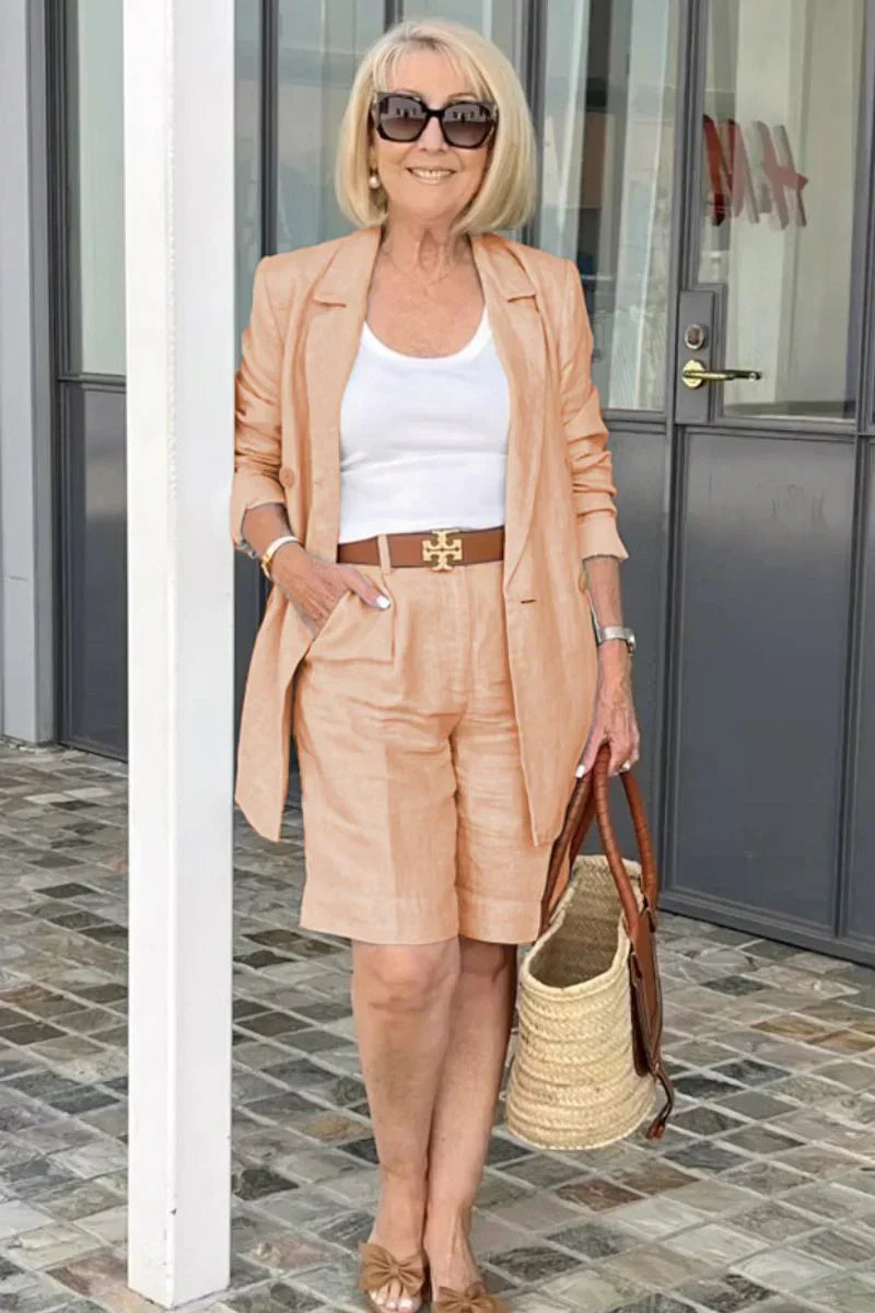 Trendy Damskie Letnie Lniane Spodnie – Camille-Khaki-S-Trend Polska