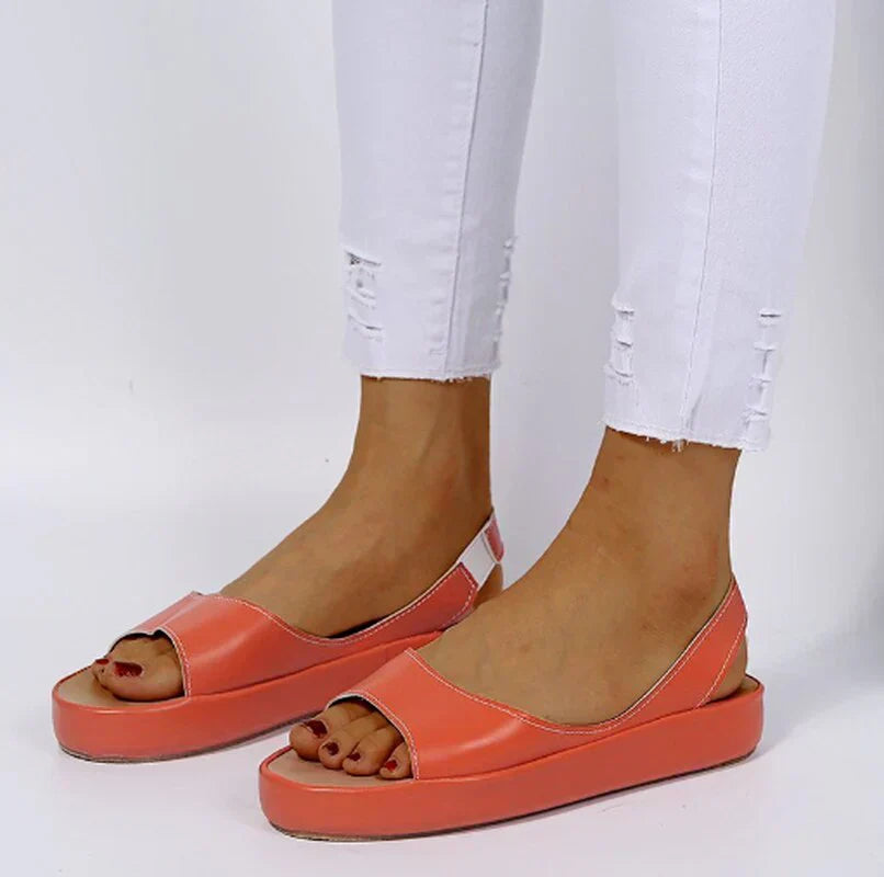 Trendy Damskie Sandały – Zivah-Pomarańczowy-35-Trend Polska