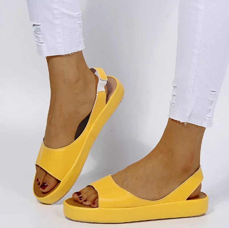 Trendy Damskie Sandały – Zivah-Żółty-35-Trend Polska
