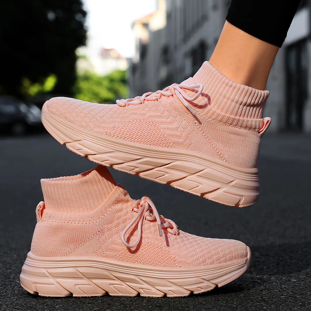 Trendy Damskie Sneakers - Elara-Brzoskwinia-35-Trend Polska