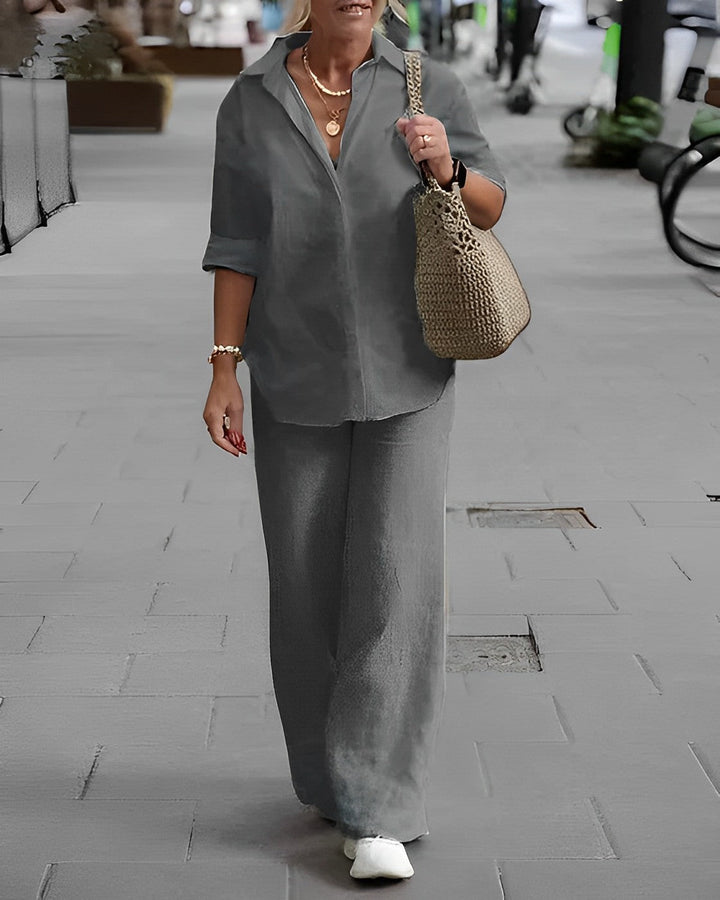 Trendy Damskie Spodnie Letnie - Noa-Beżowy-S-Trend Polska