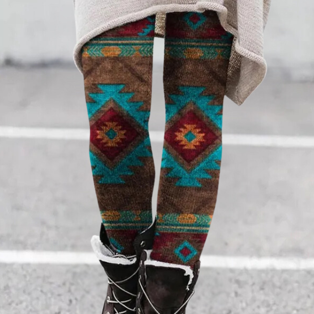 Trendy Elastyczne Legginsy Damskie - Kelsey-Niebieski-XS-Trend Polska