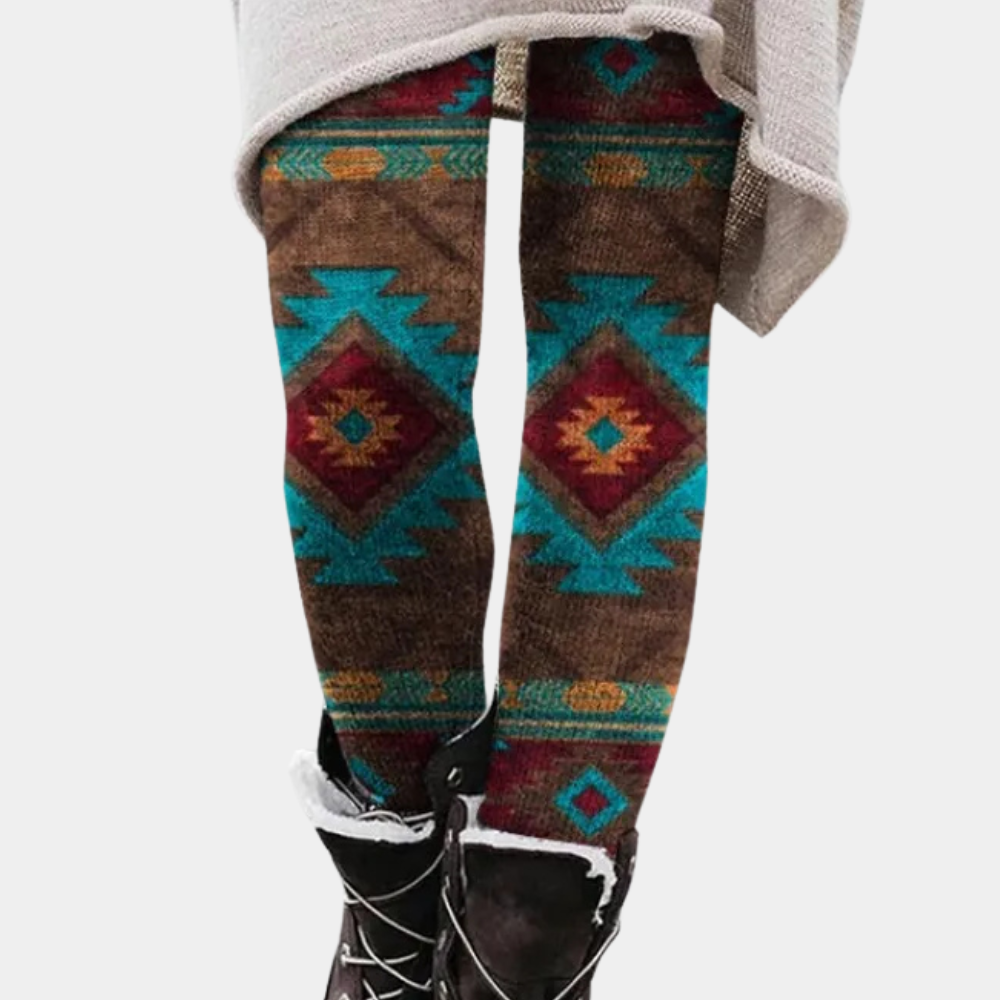 Trendy Elastyczne Legginsy Damskie - Kelsey-Niebieski-XS-Trend Polska