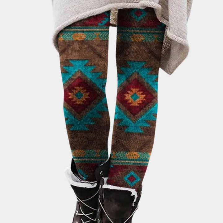 Trendy Elastyczne Legginsy Damskie - Kelsey-Niebieski-XS-Trend Polska