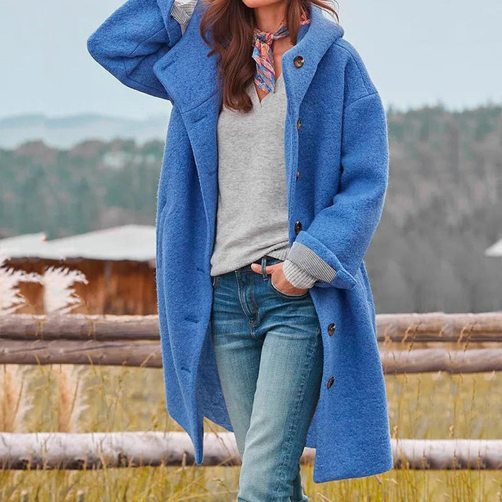 Trendy Grube Damy Zimowa Kurtka - Fiona-Niebieski-S-Trend Polska