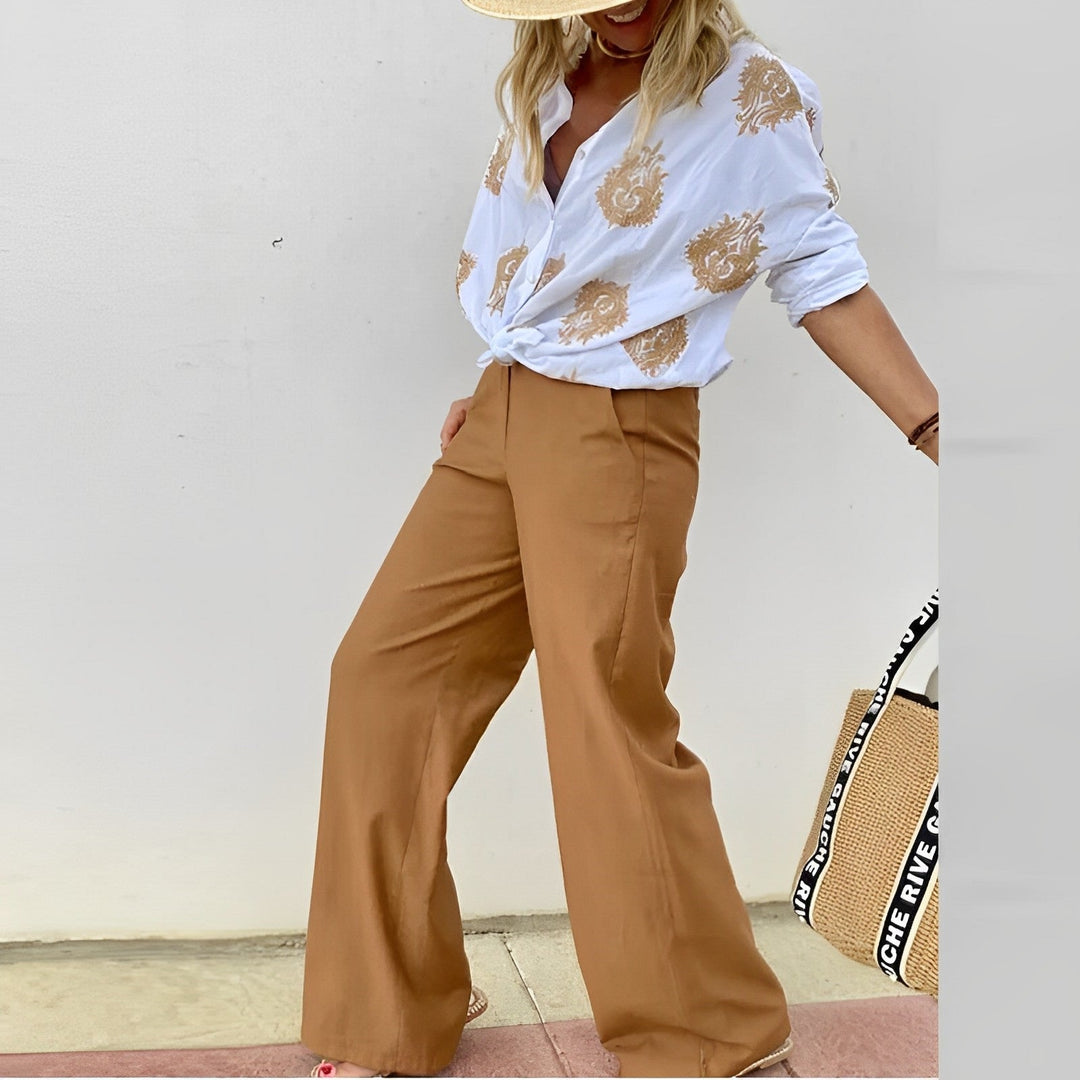 Trendy i elegancka bluzka damska – Isabelle-Niebieski-S-Trend Polska