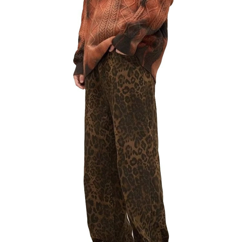 Trendy jeans w print w panterę - Layla-Lampart-S-Trend Polska