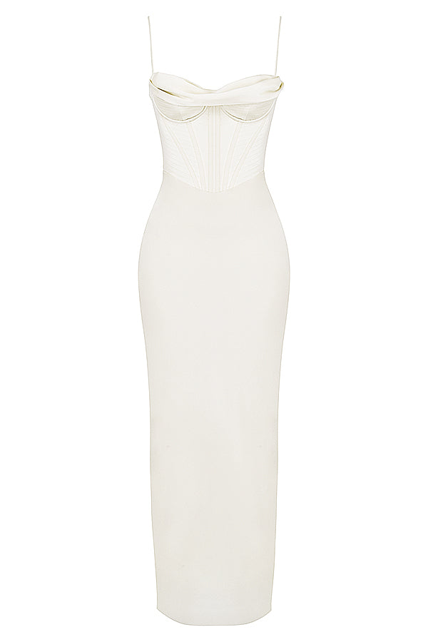 Trendy Korset Maxi Sukienka - Isabella-Czarny-XS-Trend Polska