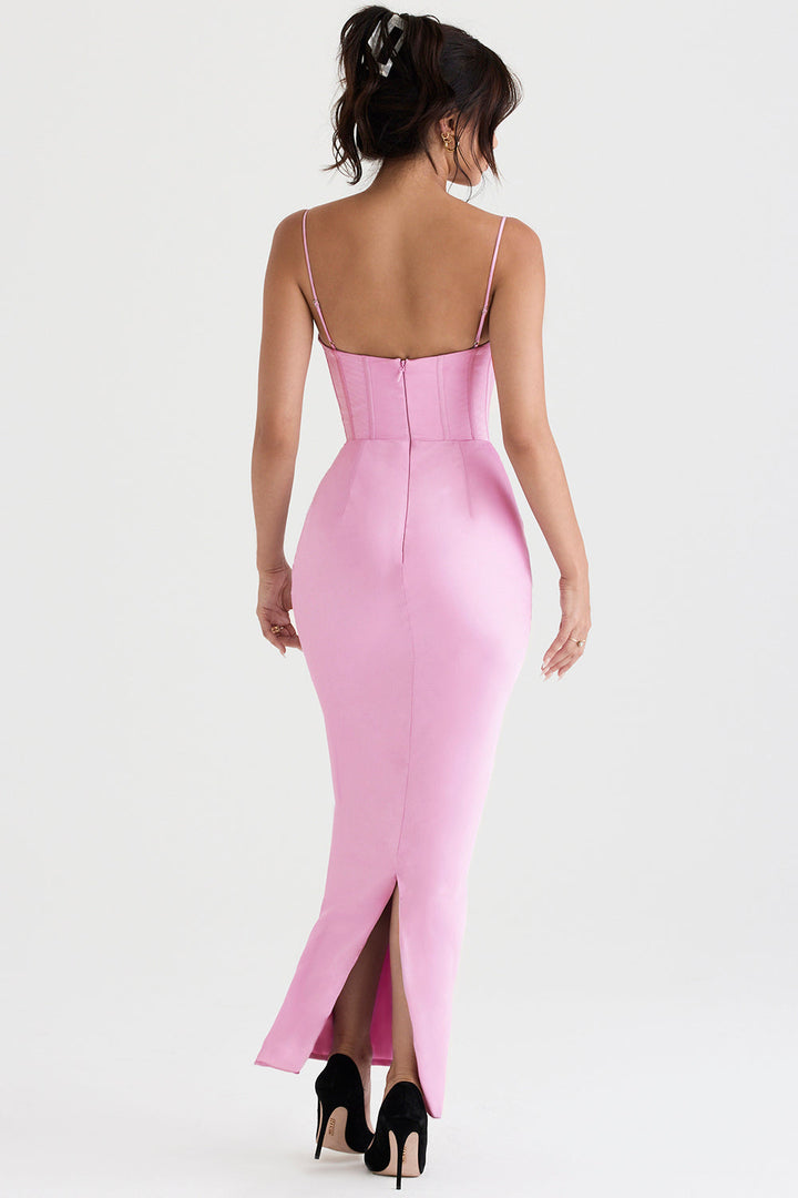 Trendy Korset Maxi Sukienka - Isabella-Czarny-XS-Trend Polska
