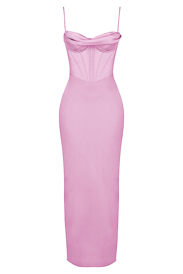 Trendy Korset Maxi Sukienka - Isabella-Czarny-XS-Trend Polska