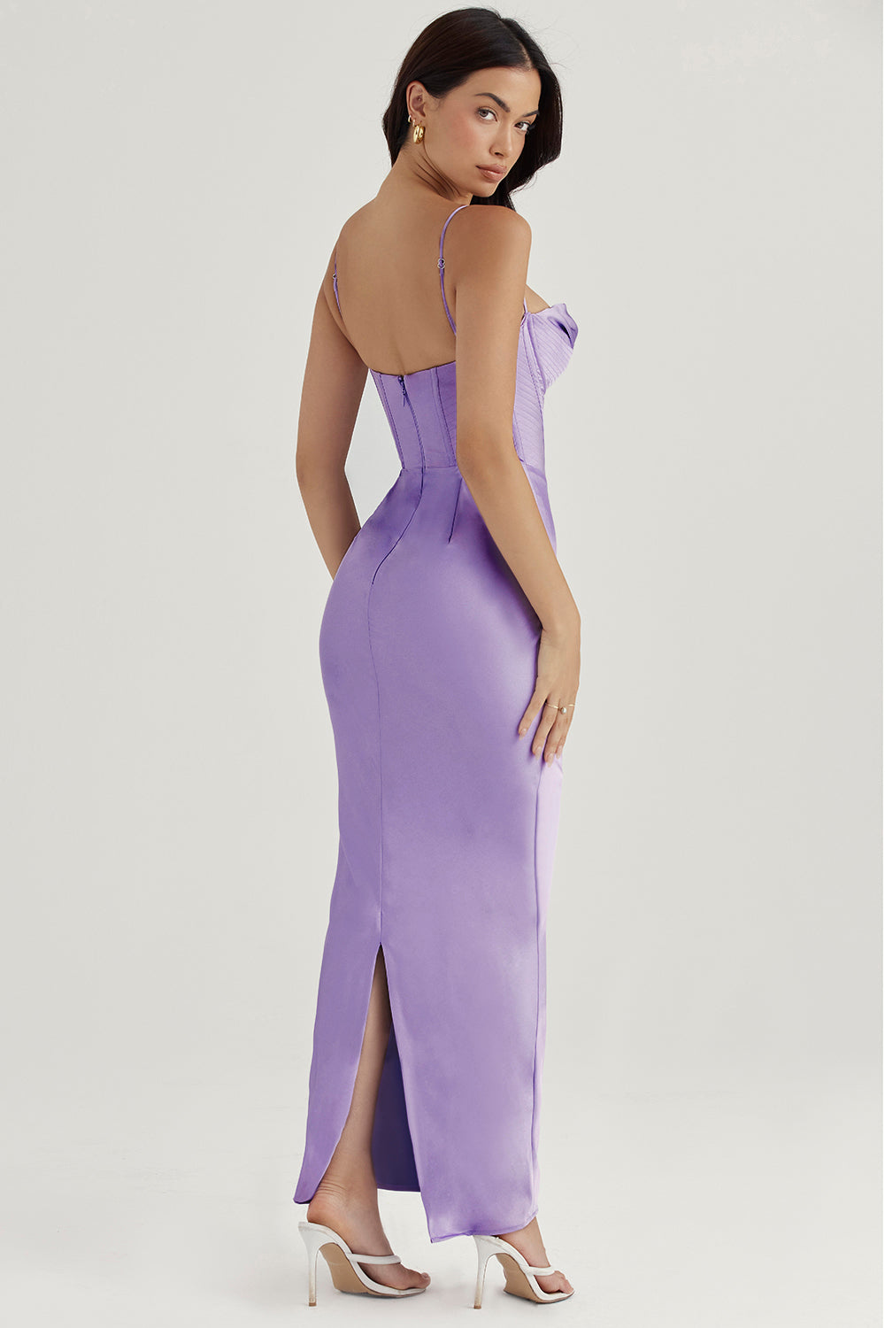 Trendy Korset Maxi Sukienka - Isabella-Czarny-XS-Trend Polska
