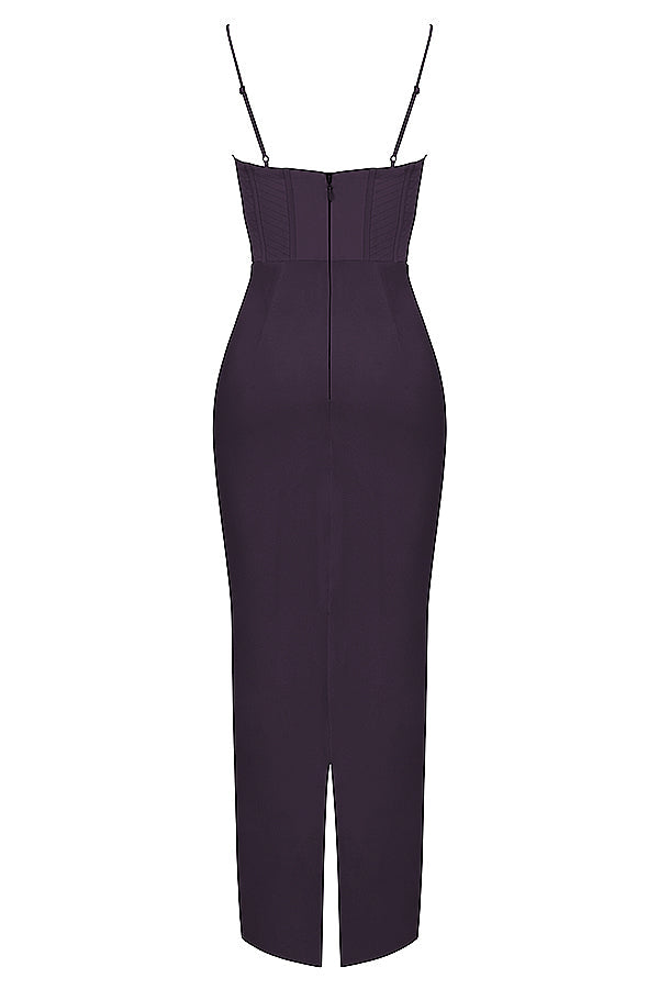 Trendy Korset Maxi Sukienka - Isabella-Czarny-XS-Trend Polska