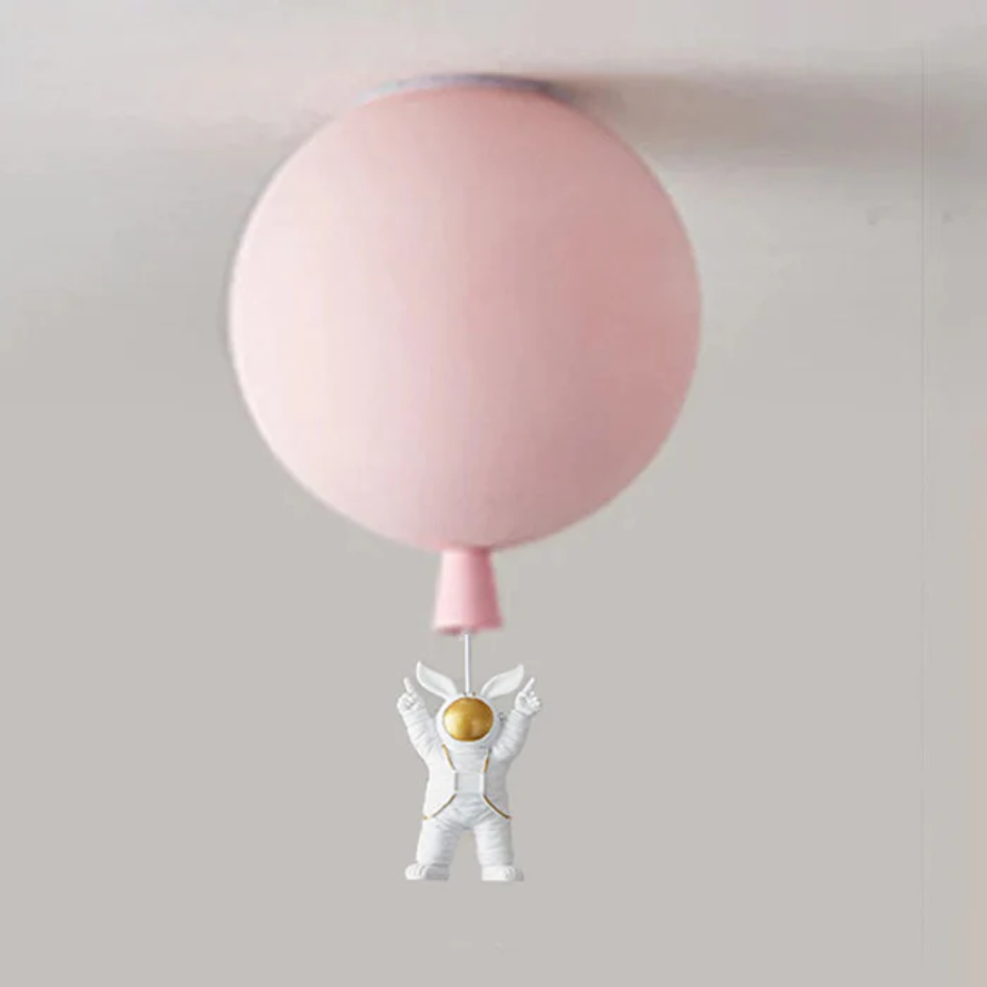 Trendy Księżyc/Astronauta Lampa sufitowa LED do pokoju dziecięcego - CosmoGlow-róża-C-25 cm-Trend Polska