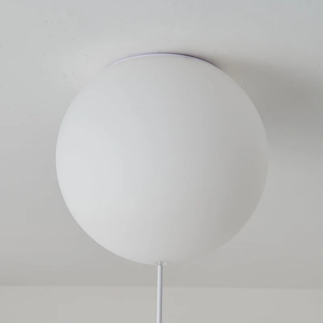 Trendy Księżyc/Astronauta Lampa sufitowa LED do pokoju dziecięcego - CosmoGlow-szary-A-25 cm-Trend Polska
