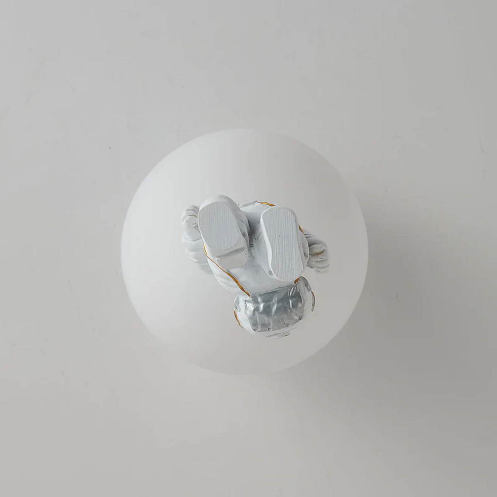 Trendy Księżyc/Astronauta Lampa sufitowa LED do pokoju dziecięcego - CosmoGlow-szary-A-25 cm-Trend Polska