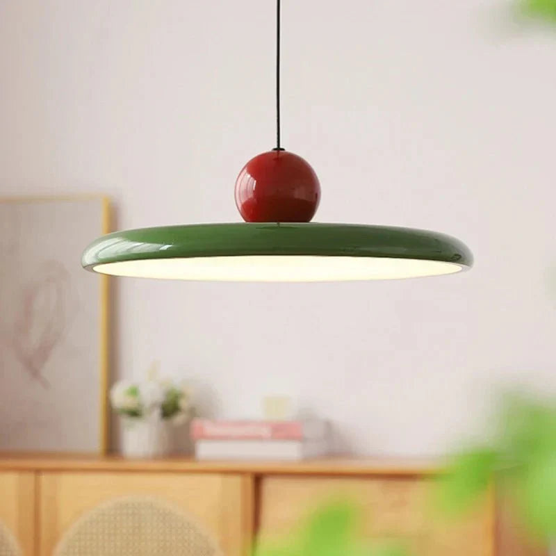 Trendy lampa wisząca szklana Bauhaus - LunaBau-Zielony-30cm-Trend Polska