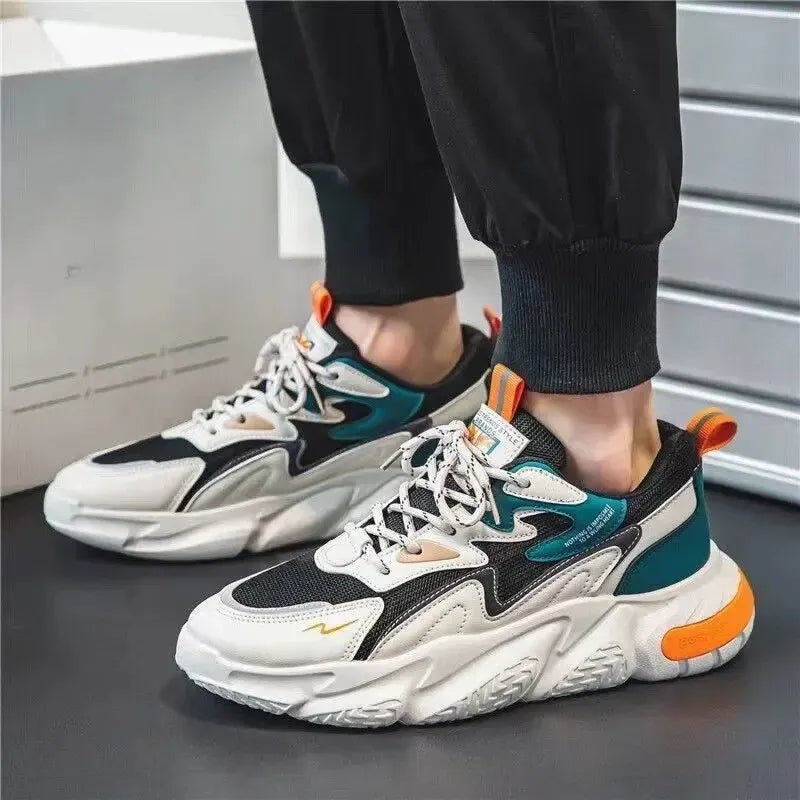 Trendy lekkie wodoodporne buty trekkingowe - TrailEase-Szaro-niebieski-39-Trend Polska
