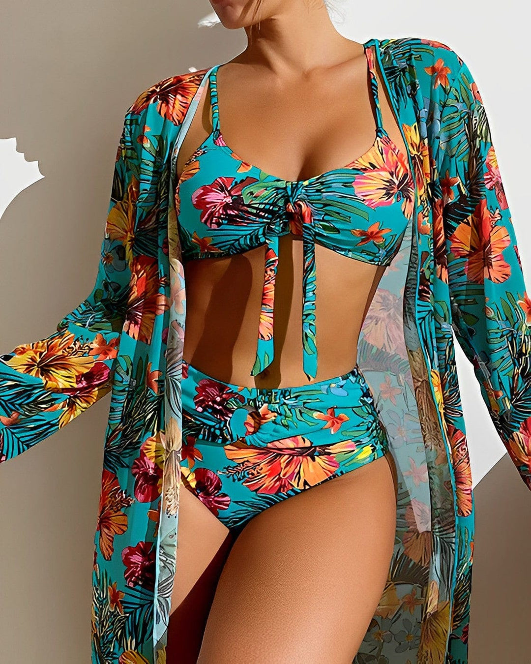 Trendy letni zestaw bikini - LunaSol-Niebieski-S-50% ZNIŻKI!-Trend Polska