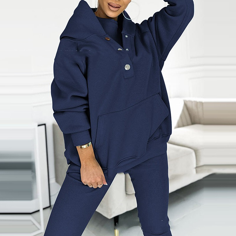 Trendy Lounge Set 3-częściowy - Elena-Niebieski-S-Trend Polska