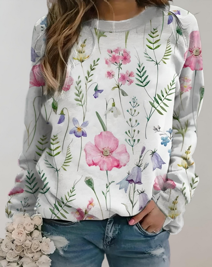 Trendy Luksusowy Sweter Damski - Isabella-S-Biały-Trend Polska