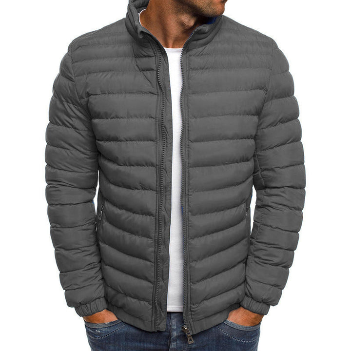 Trendy Luxe Męska Kurtka Puchowa - Xander-Szary-S-Trend Polska