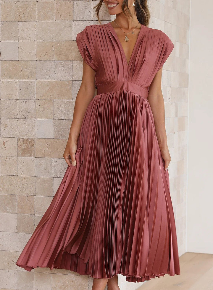 Trendy Maxi Sukienka - Elara-Czekolada-XS-Trend Polska
