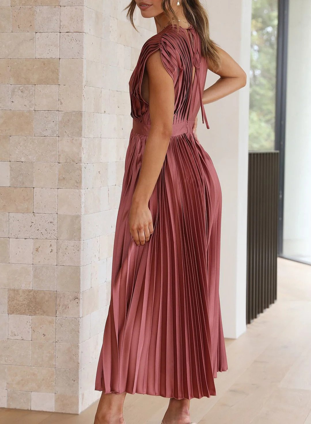 Trendy Maxi Sukienka - Elara-Zielony-XS-Trend Polska