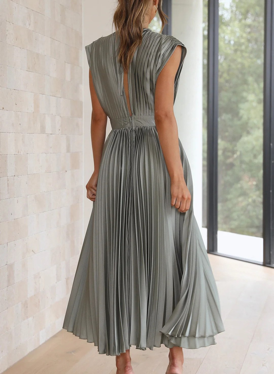 Trendy Maxi Sukienka - Elara-Zielony-XS-Trend Polska