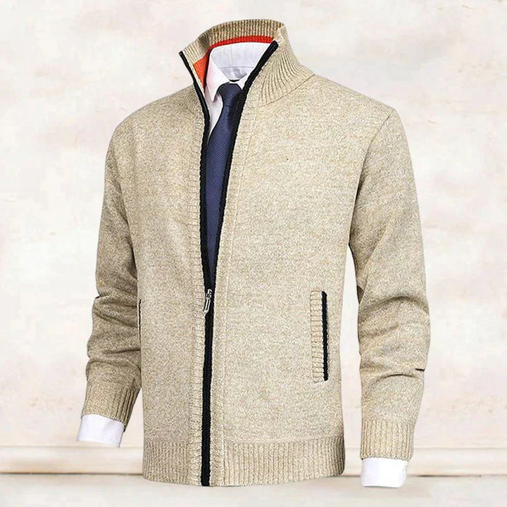 Trendy Męska Kamizelka - Orion-Beżowy-XS-Trend Polska