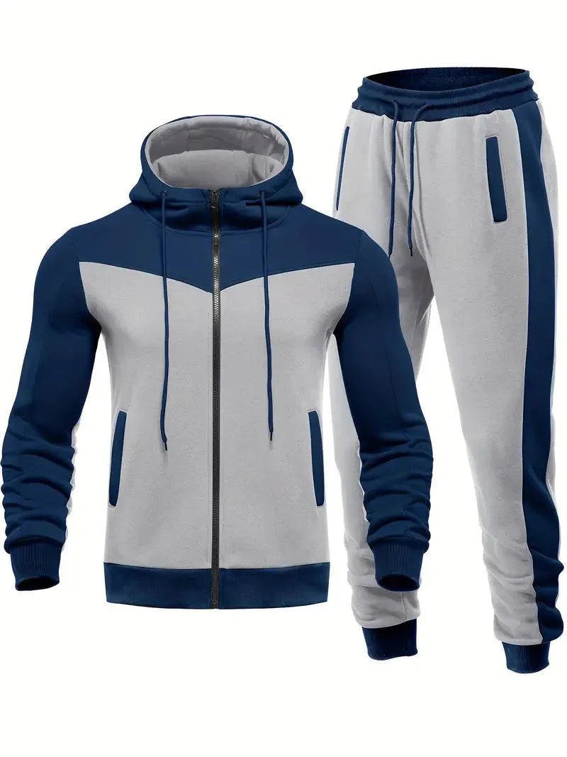Trendy Męski Dres - ProMotion-Niebiesko-biały-S-Trend Polska
