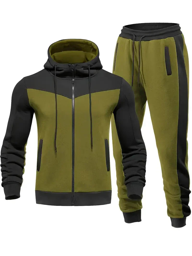 Trendy Męski Dres - ProMotion-Zielono-czarny-S-Trend Polska