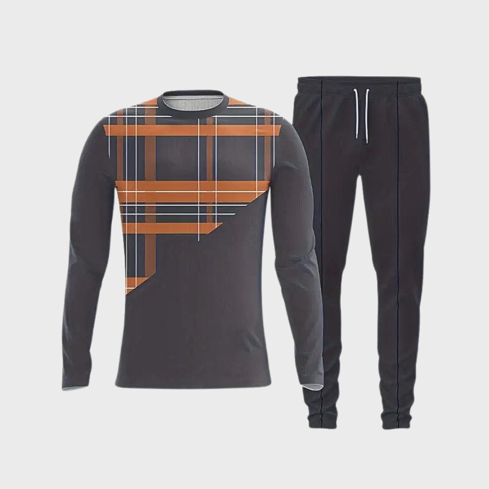 Trendy Męski Dres - UrbanFit-Pomarańczowy-S-Trend Polska