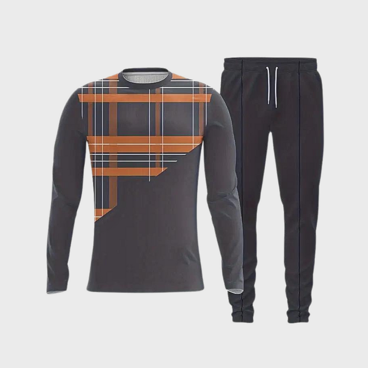 Trendy Męski Dres - UrbanFit-Pomarańczowy-S-Trend Polska