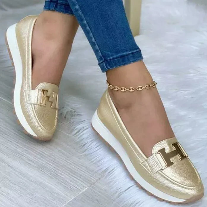 Trendy ortopedyczne buty damskie - Mirella-Złoto-35-Trend Polska