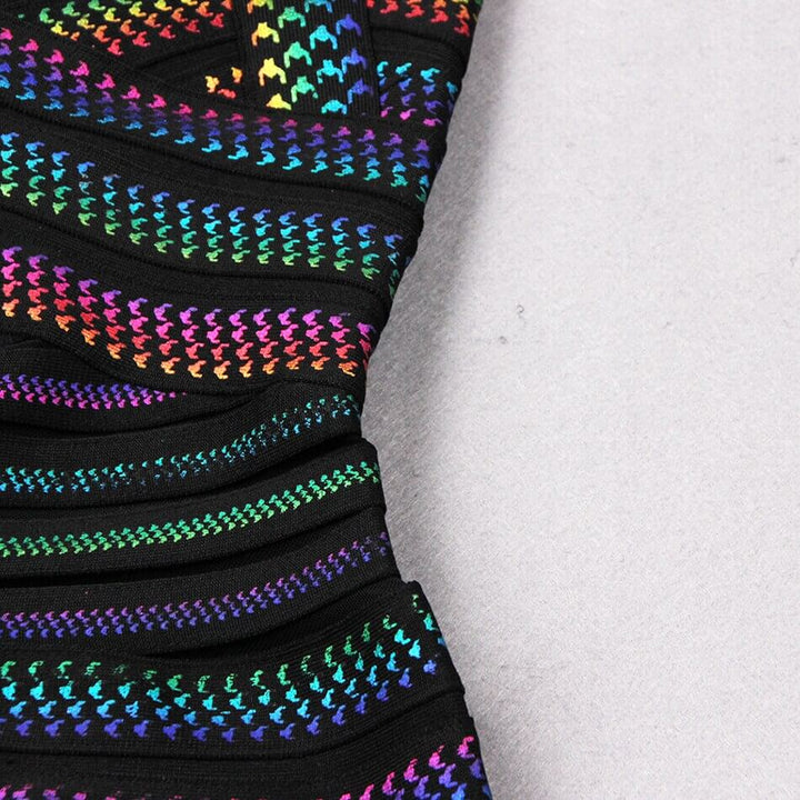 Trendy, paskowane bodycon mini sukienka dla kobiet – Liana-S-Trend Polska