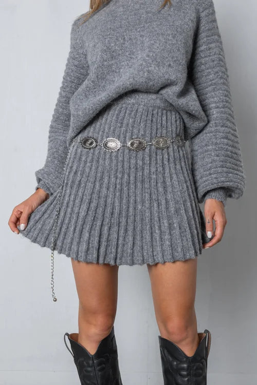Trendy plisowana bluzka i zestaw spódnic - Isabella-Czarny-XS-Trend Polska