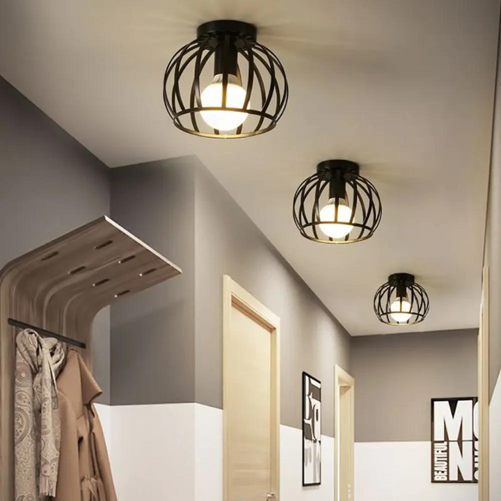 Trendy przemysłowa lampa sufitowa z otwartym designem - ForgeLight-Trend Polska